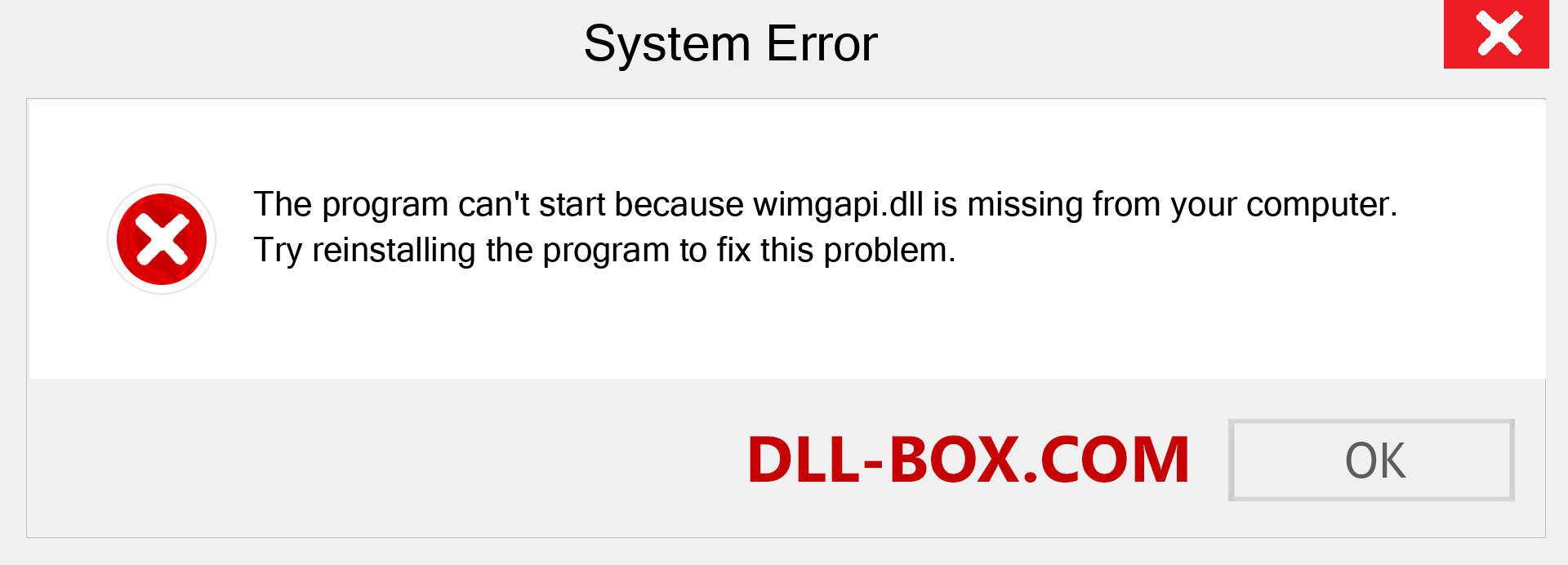  wimgapi.dll file is missing?. Download for Windows 7, 8, 10 - Fix  wimgapi dll Missing Error on Windows, photos, images